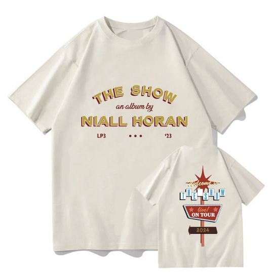 Niall Horan T-shirt Unisex Anime Mens Short Sleeve Streetwear Oversized Crewneck 100% Cotton Male Summer harajuku Clothing Tops
