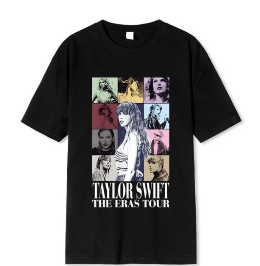 New Cotton Taylor Printed Woman T-Shirt Men Women T Shirt Gift for Fans Music Concert Short Sleeve Swift Unisex Streetwear Tees