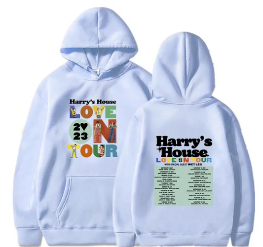 Harrys House Love on Tour Hoody Men's Vintage Sweatshirt Lovely Aesthetic Hoodie Retro Comic Graphic Clothes Unisex Pullovers